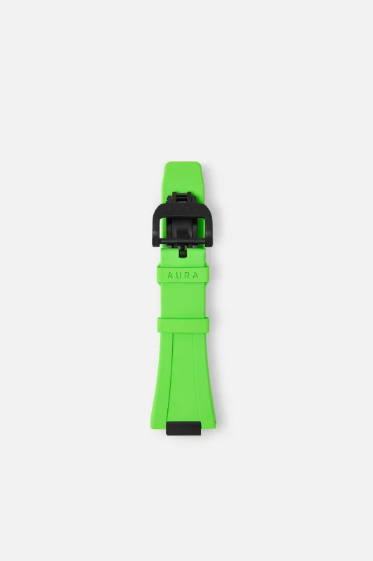 FKM Rubber Strap: Neon Green/Black sold by Aura