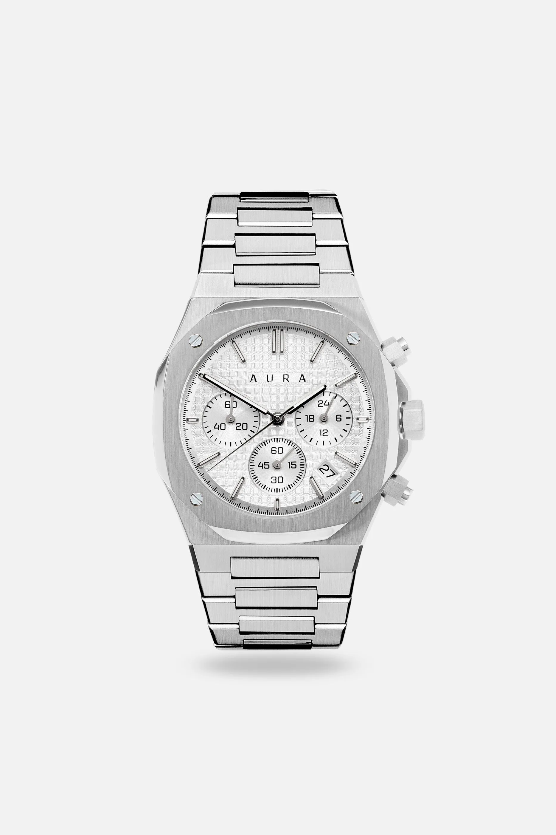Chronograph 001: Steel/White sold by Aura