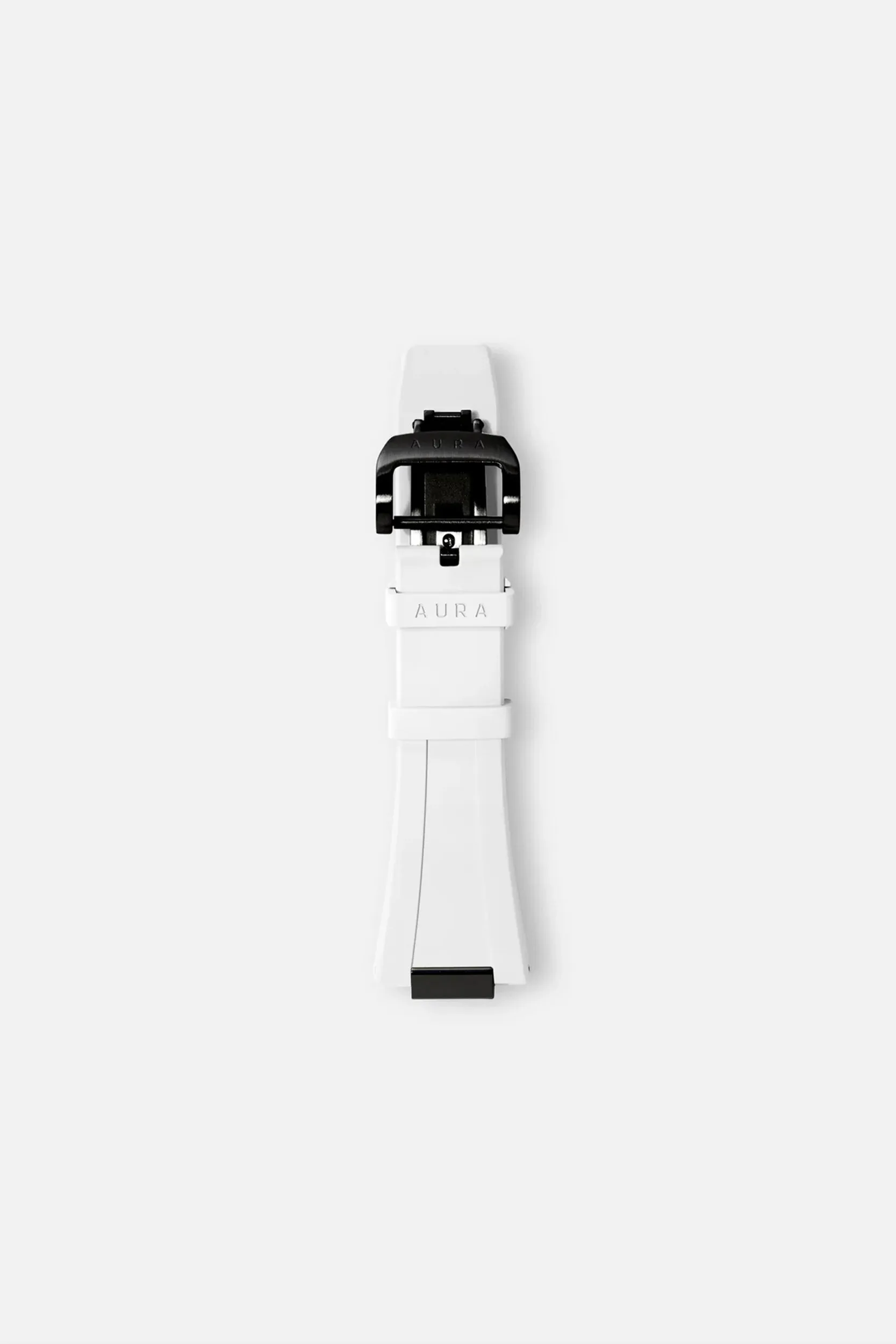 FKM Rubber Strap: White/Black sold by Aura