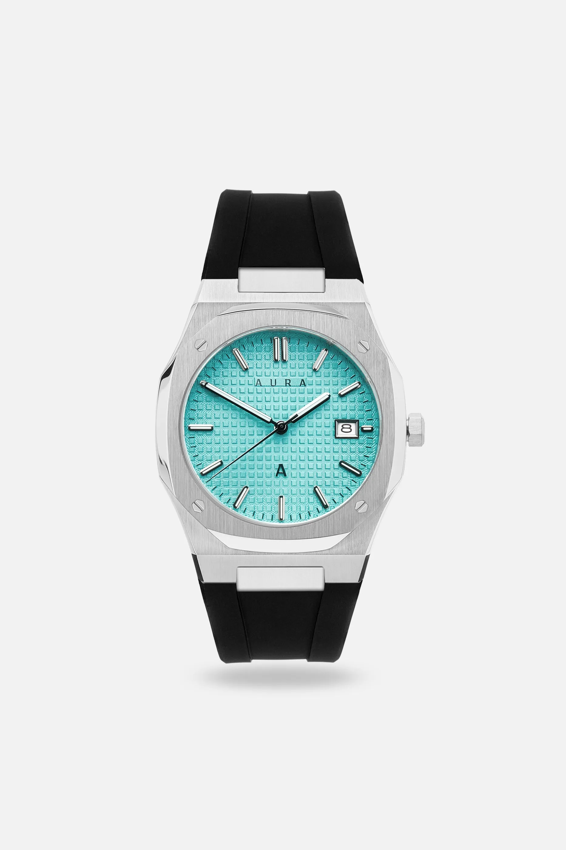 FKM Rubber Strap: Black/Steel sold by Aura product image thumbnail 4