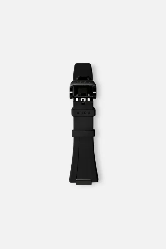FKM Rubber Strap: Black/Black sold by Aura