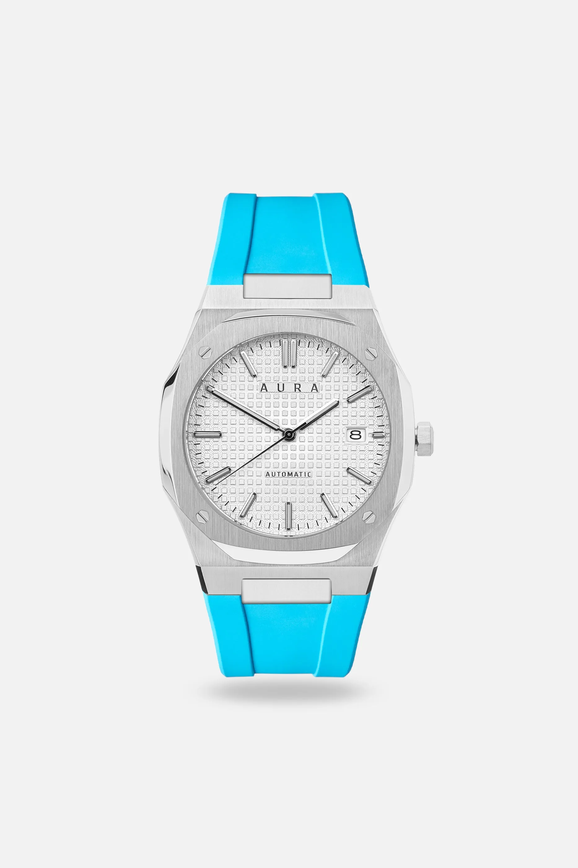 FKM Rubber Strap: Sky/Steel sold by Aura product image thumbnail 2