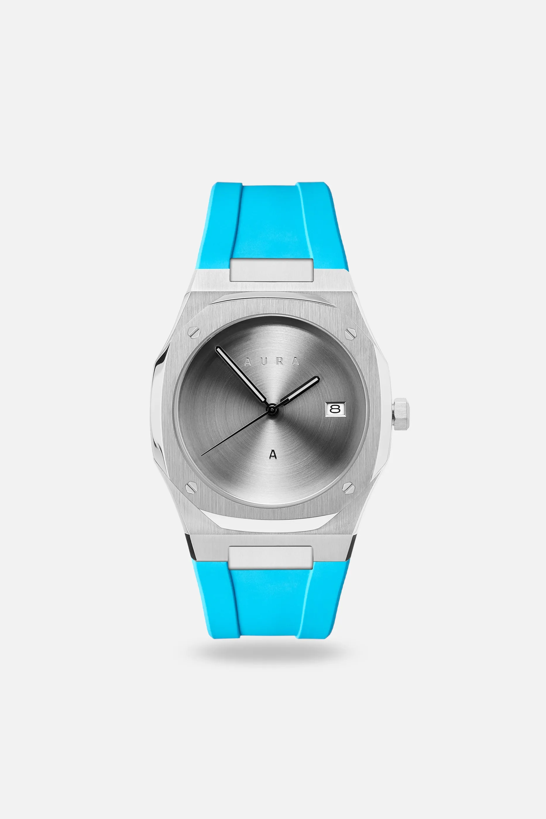 FKM Rubber Strap: Sky/Steel sold by Aura product image thumbnail 3