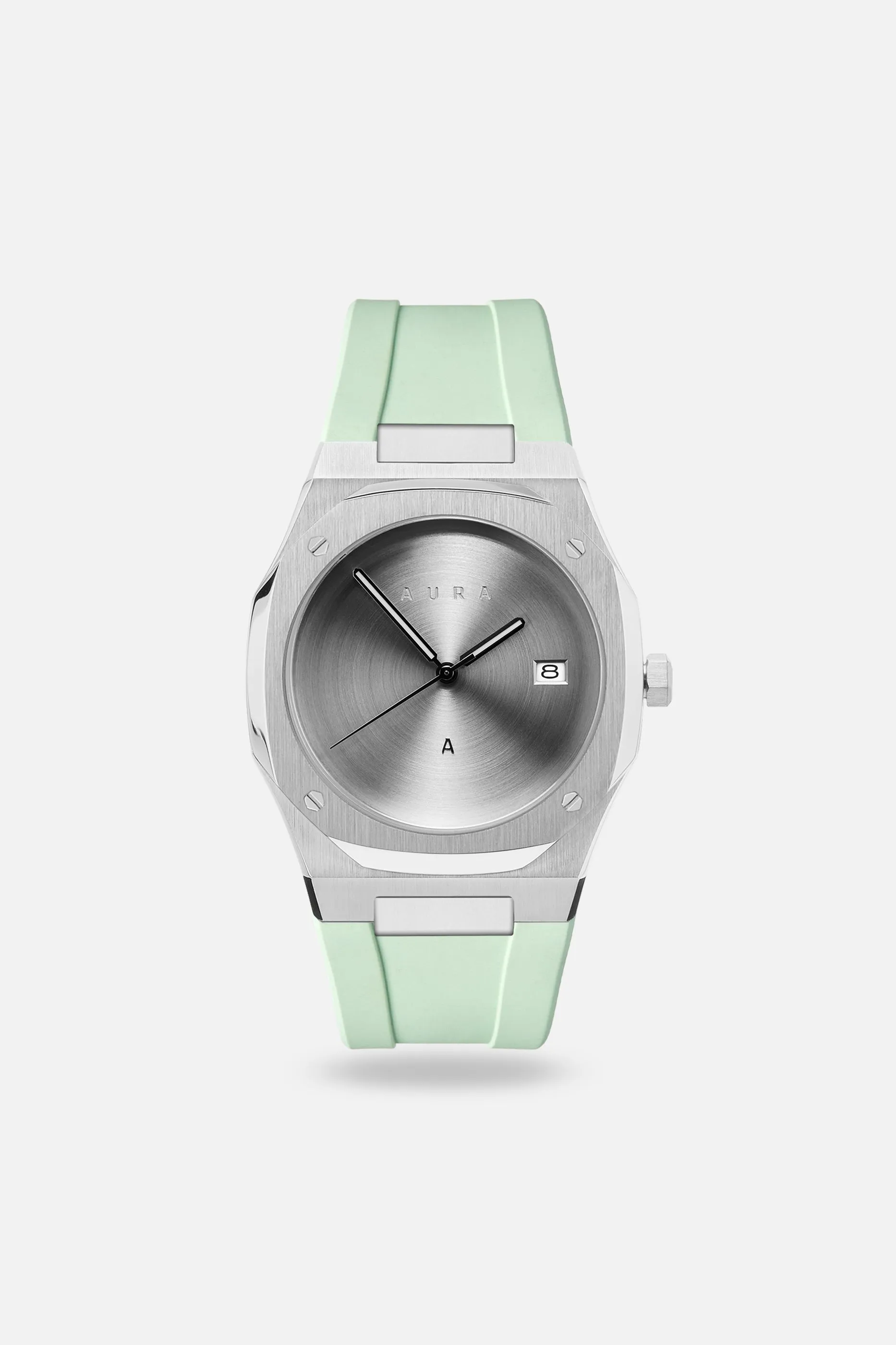 FKM Rubber Strap: Mint/Steel sold by Aura product image thumbnail 3