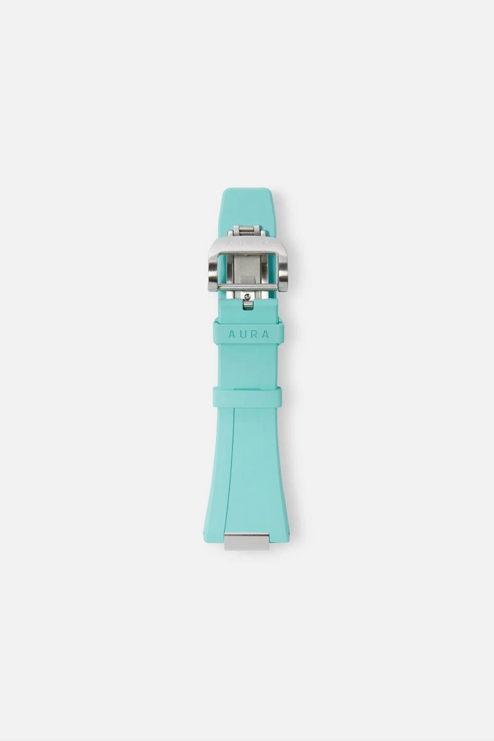 FKM Rubber Strap: Turquoise/Steel sold by Aura