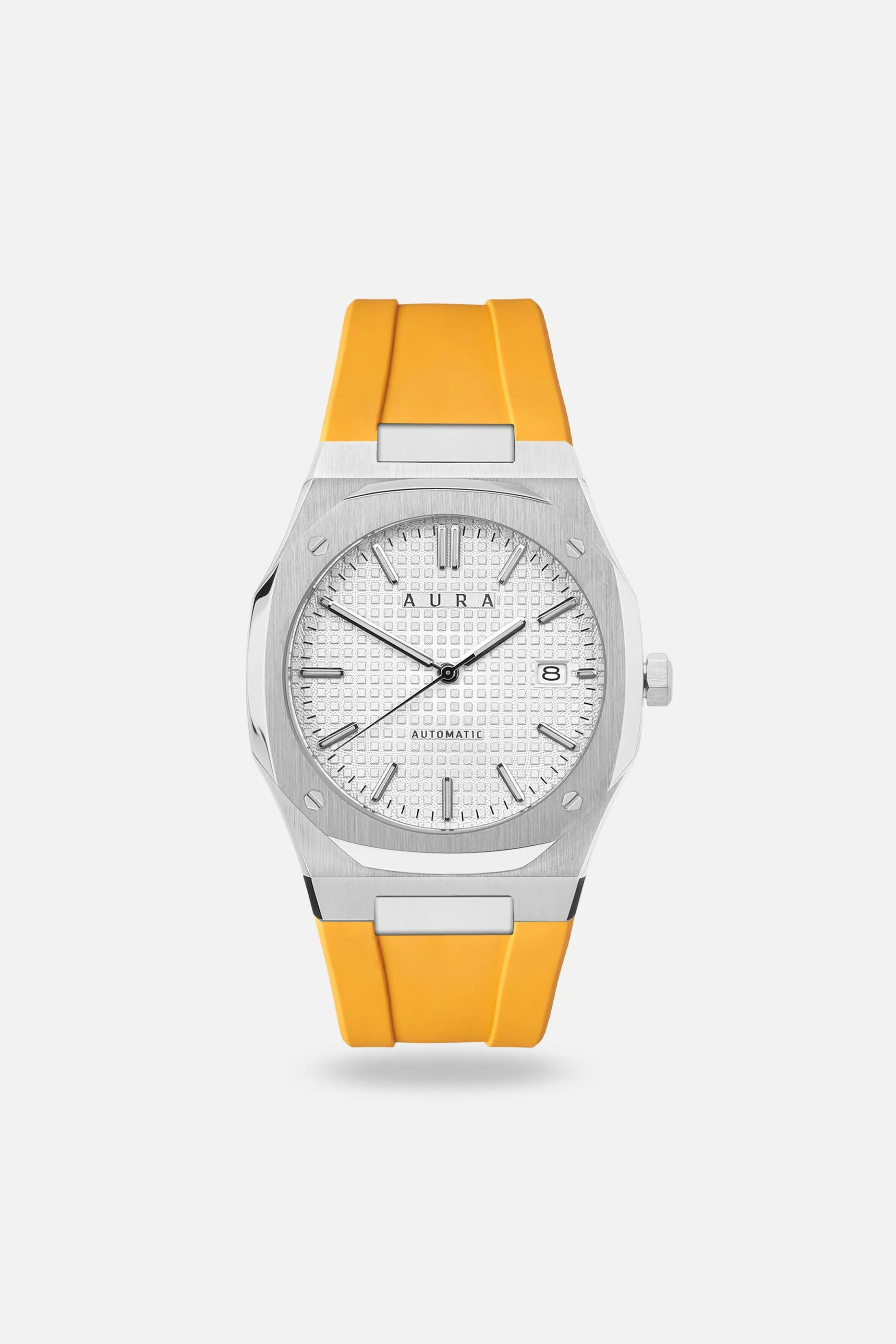 FKM Rubber Strap: Apricot/Steel sold by Aura product image thumbnail 5