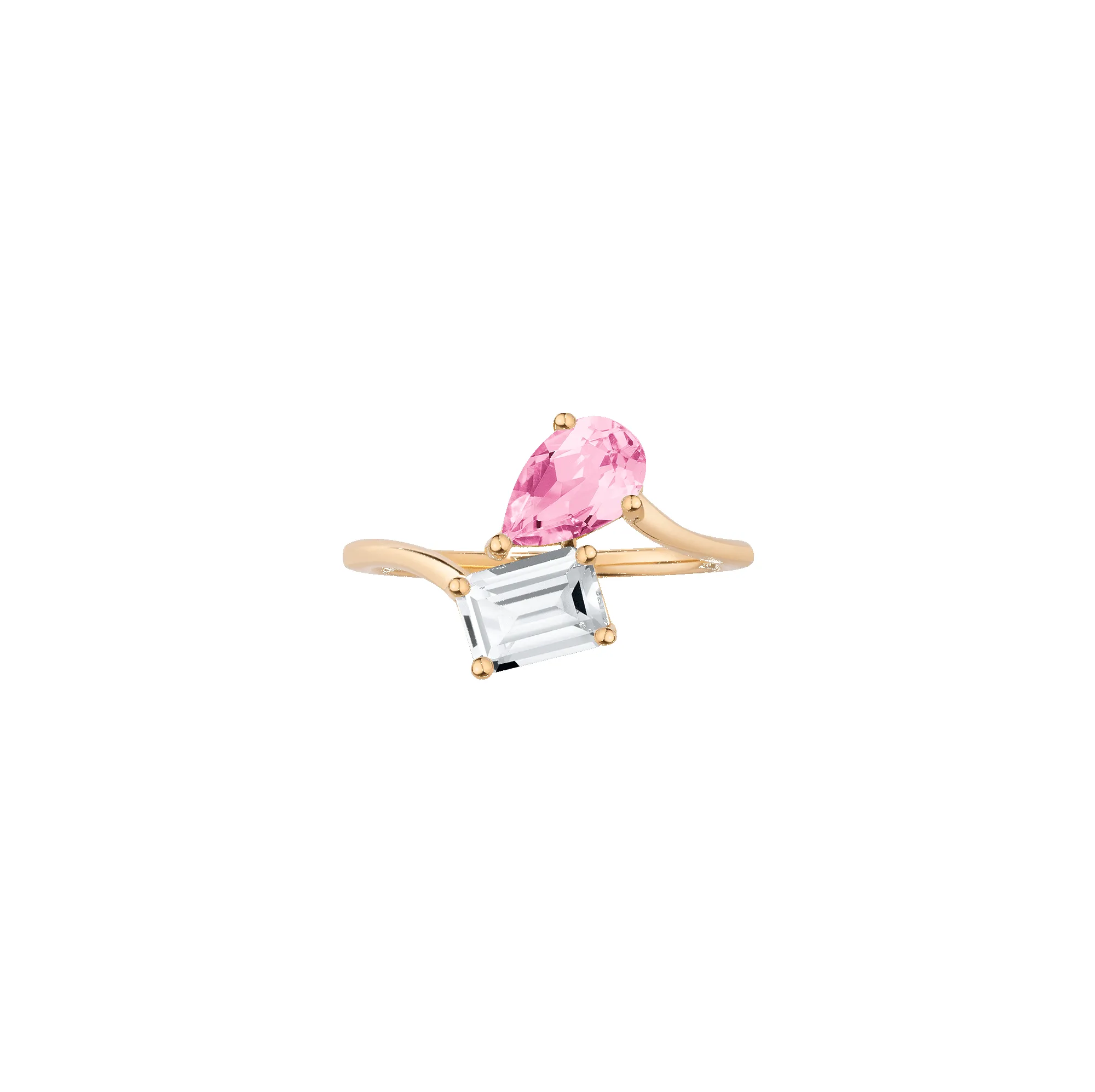 Toi et Moi Gemstone Heirloom Ring sold by Aurate product image thumbnail 5