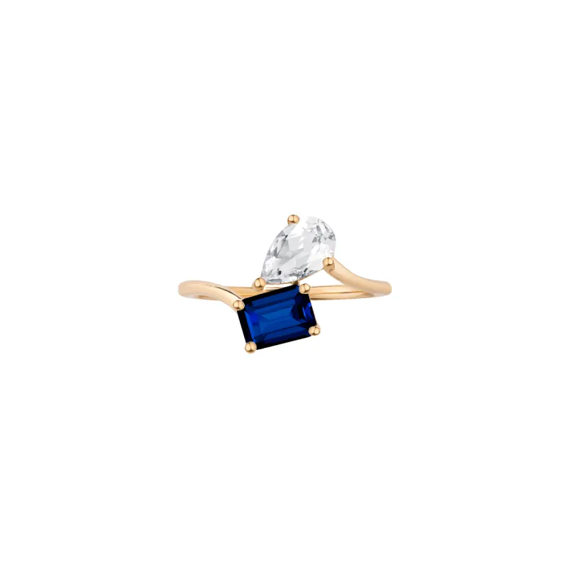 Toi et Moi Gemstone Heirloom Ring sold by Aurate