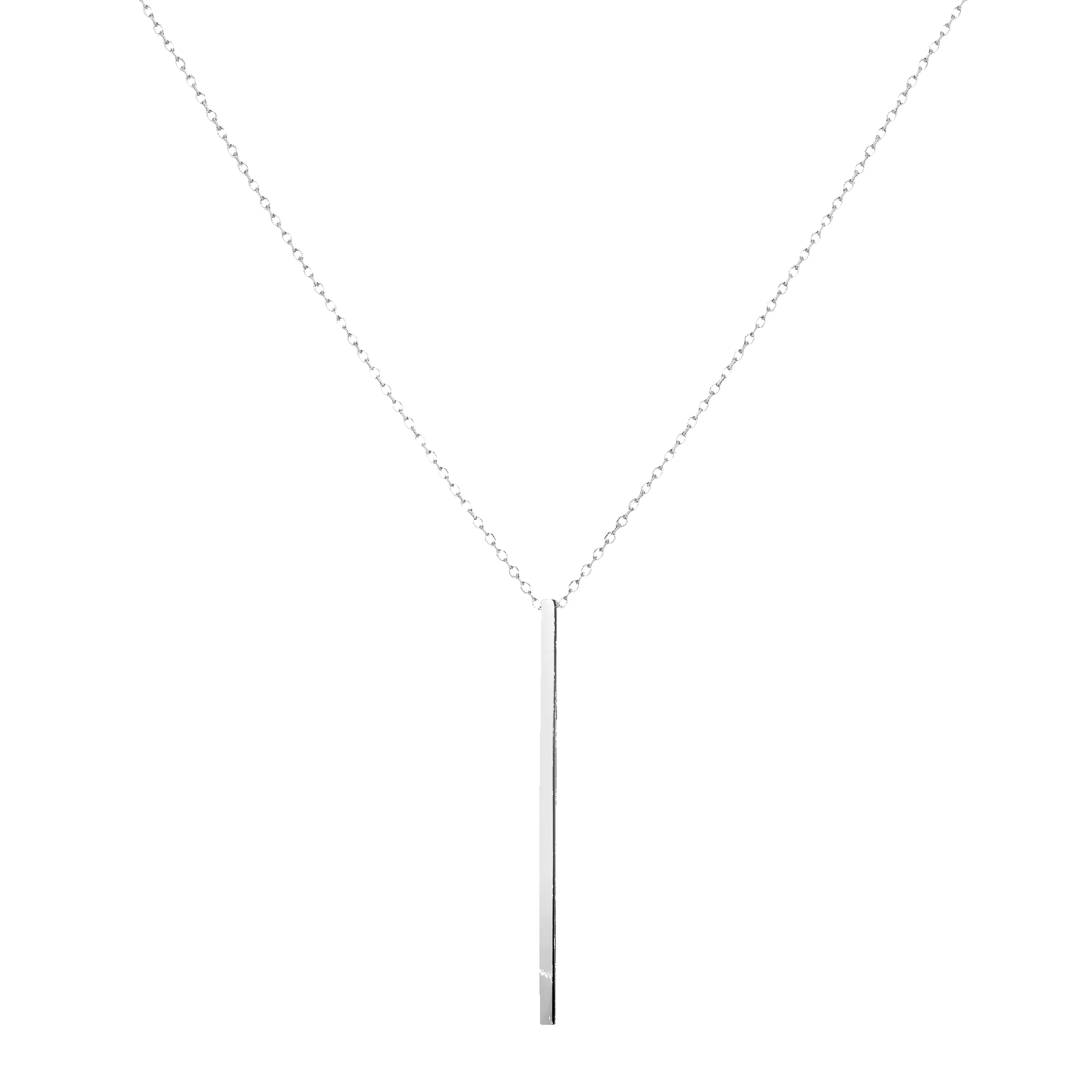 Long Gold Bar Drop Necklace sold by Aurate product image thumbnail 3