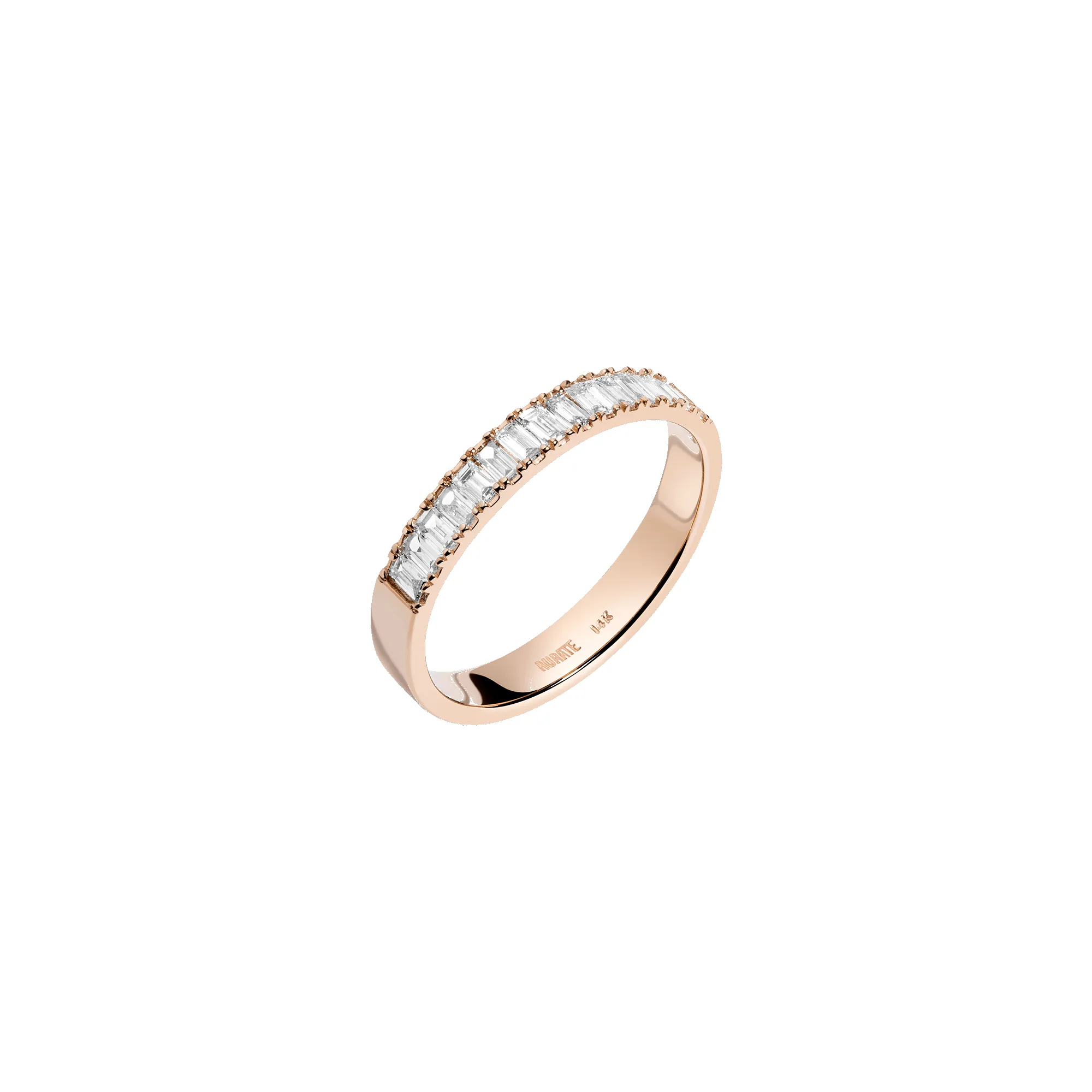 Bold Half Diamond Baguette Ring sold by Aurate product image thumbnail 2