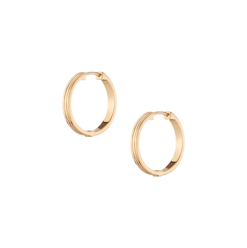 Triple Row Hoops sold by Aurate