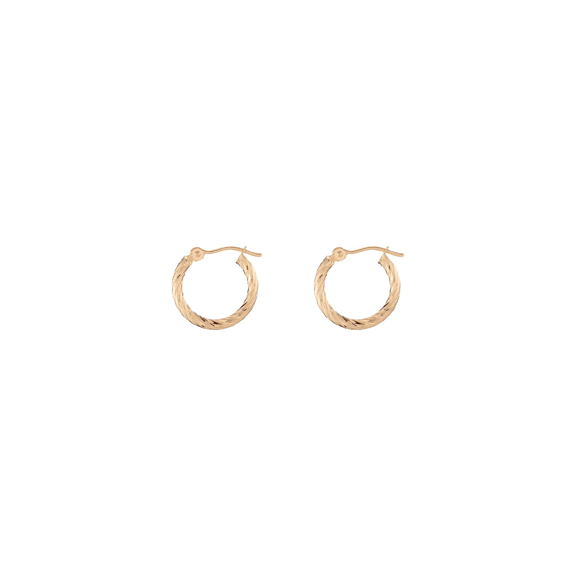 Thin Twisted Hoop Earrings sold by Aurate product image thumbnail 2
