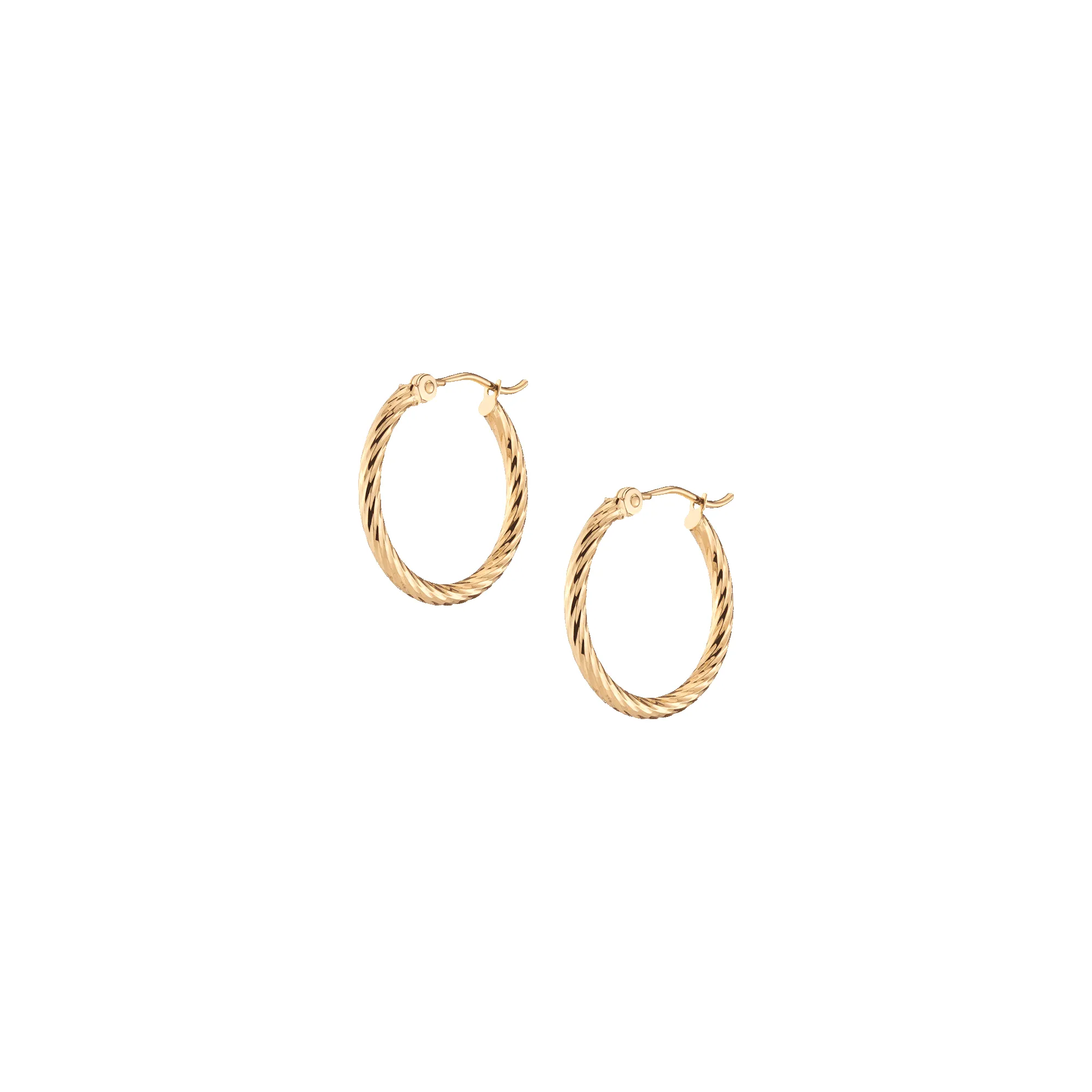 Thin Twisted Hoop Earrings sold by Aurate product image thumbnail 5