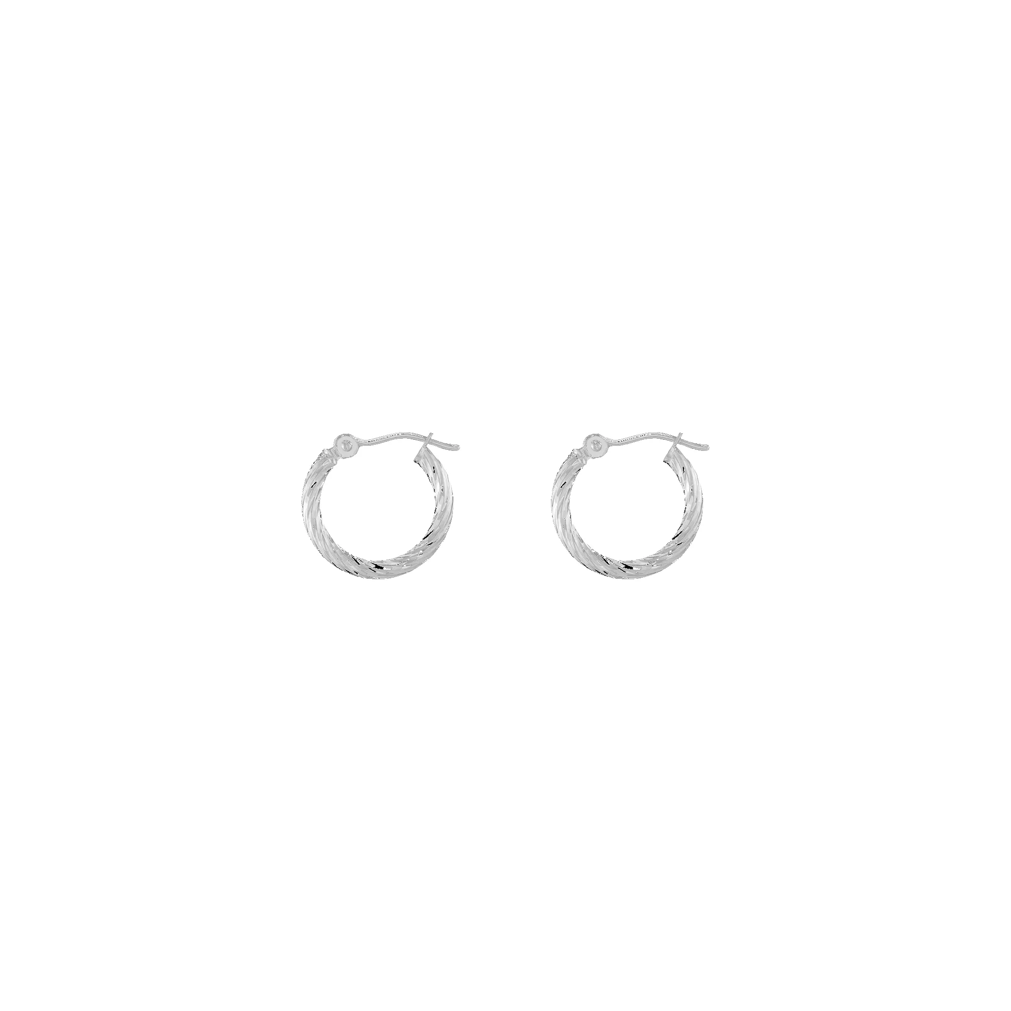Thin Twisted Hoop Earrings sold by Aurate product image thumbnail 4