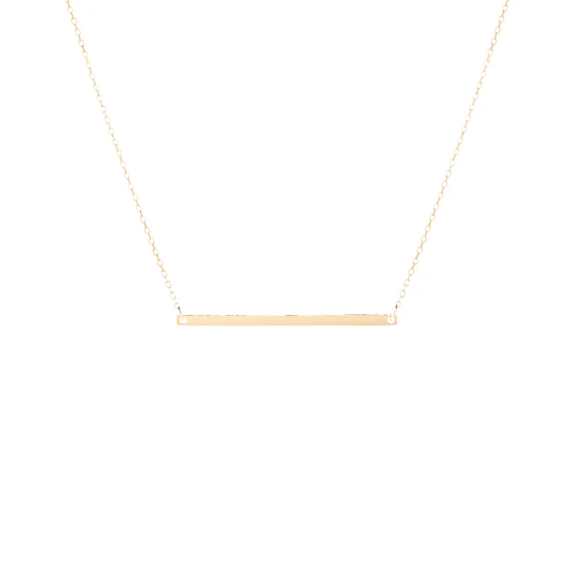 Gold Bar Necklace sold by Aurate
