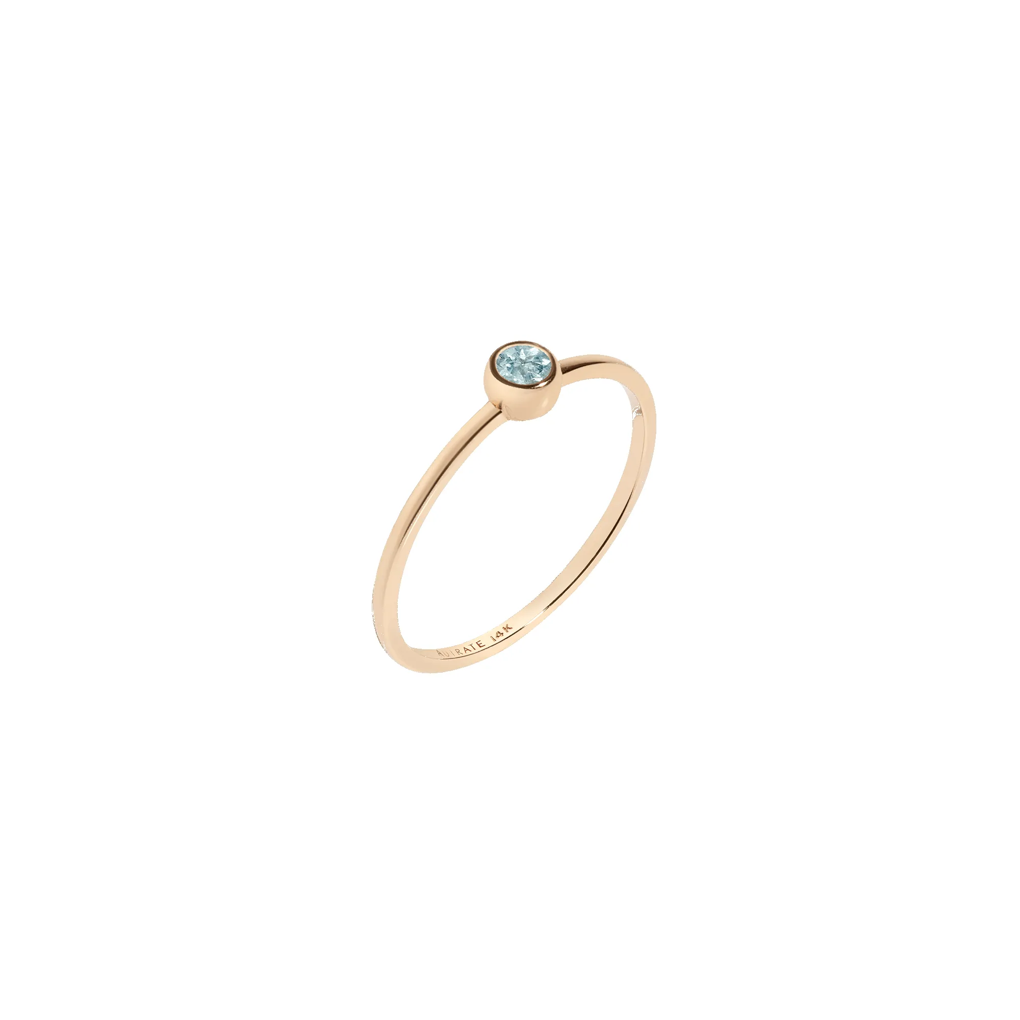 Birthstone Solitaire Ring sold by Aurate