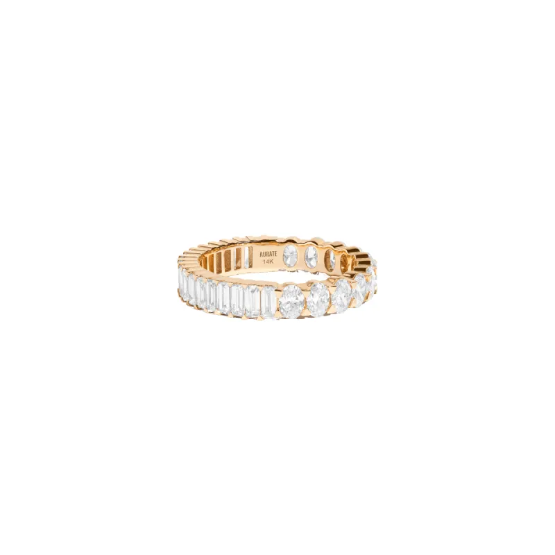 Two-in-One Lab Grown Diamond Eternity Ring sold by Aurate
