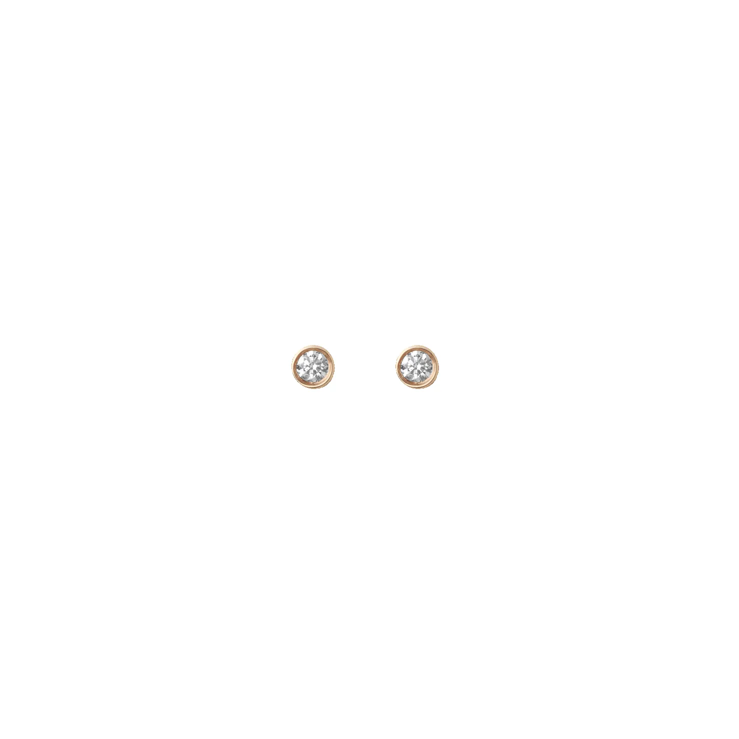 Mini Bezel Studs sold by Aurate