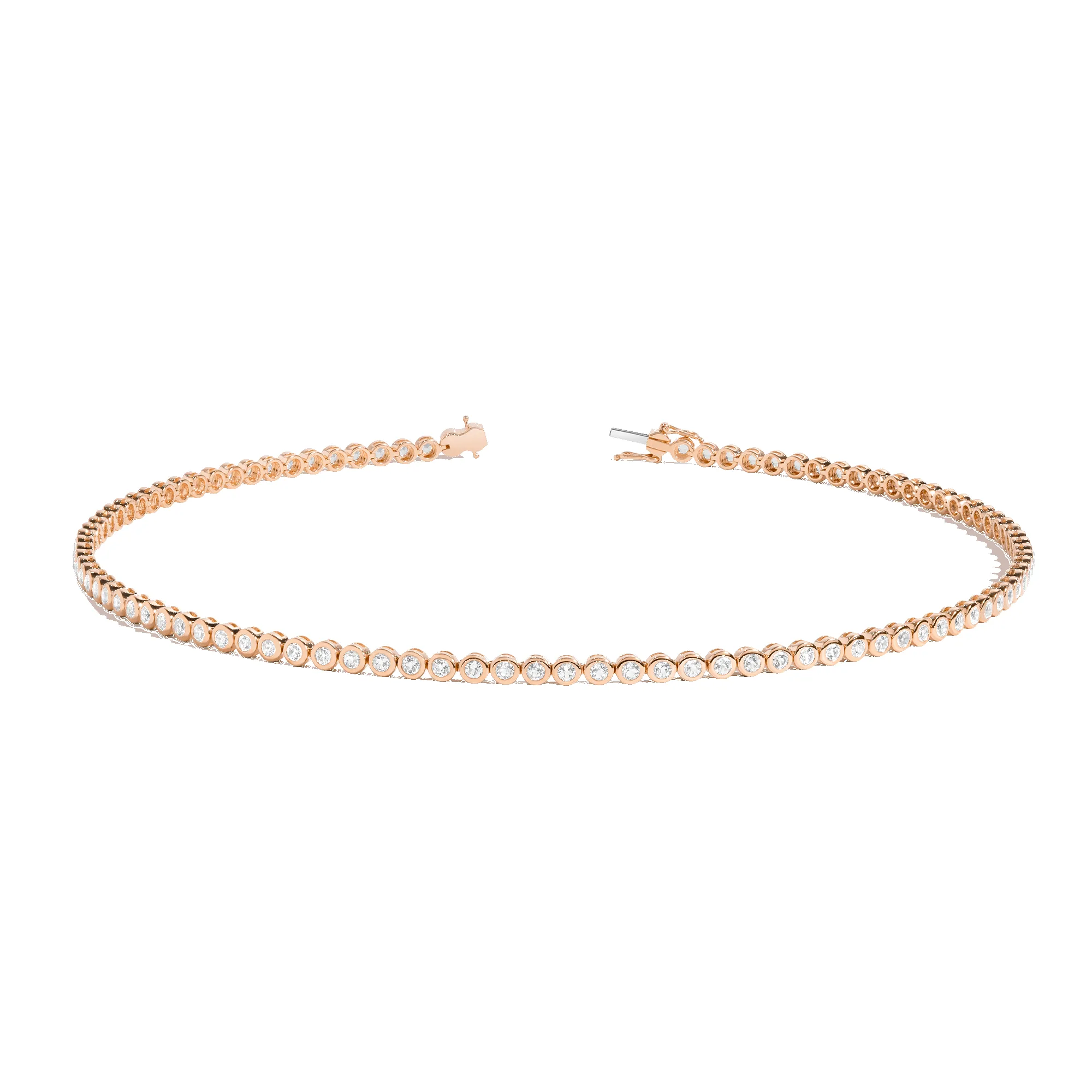 Diamond Bezel Tennis Necklace sold by Aurate product image thumbnail 5