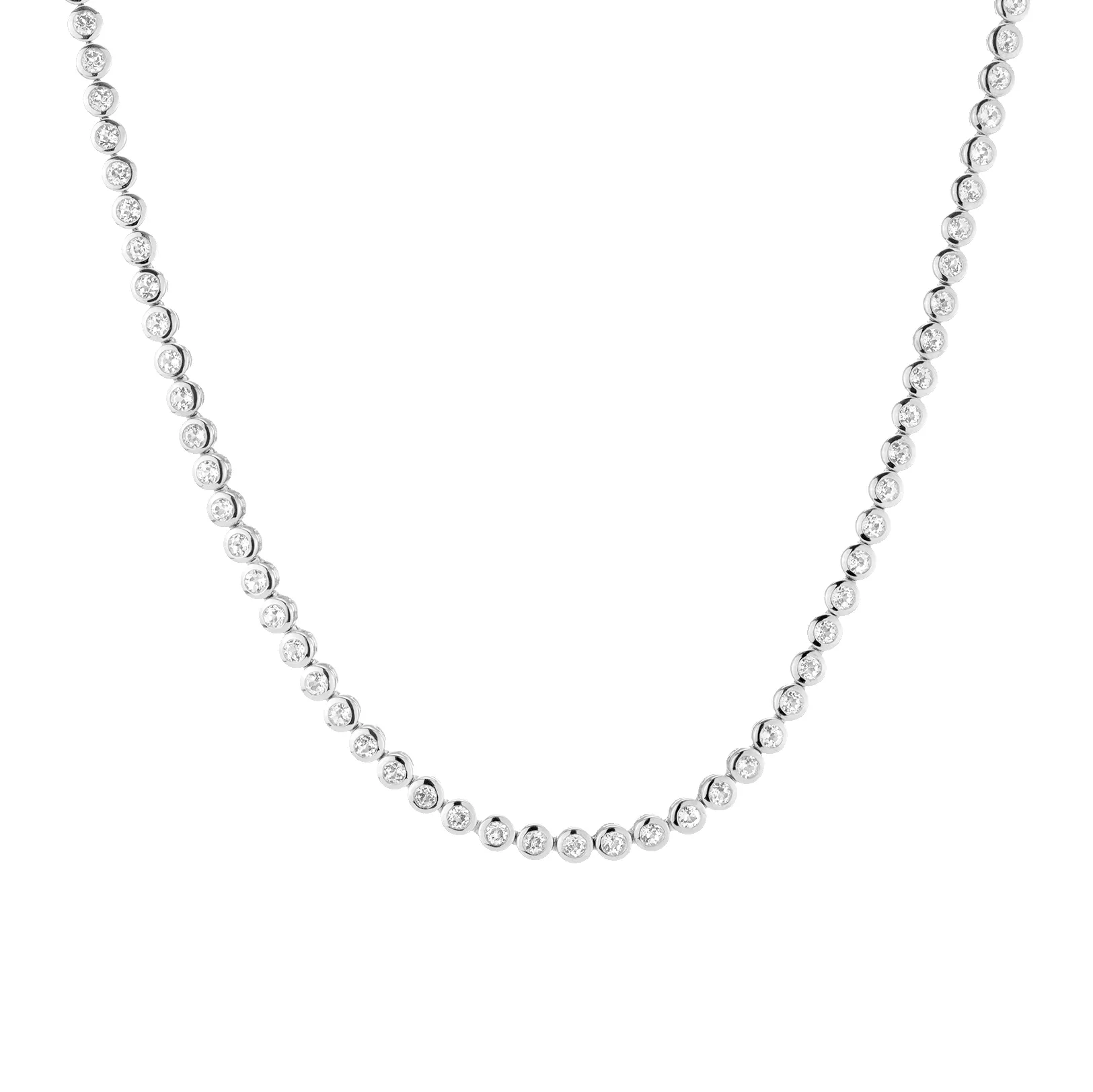 Diamond Bezel Tennis Necklace sold by Aurate product image thumbnail 3