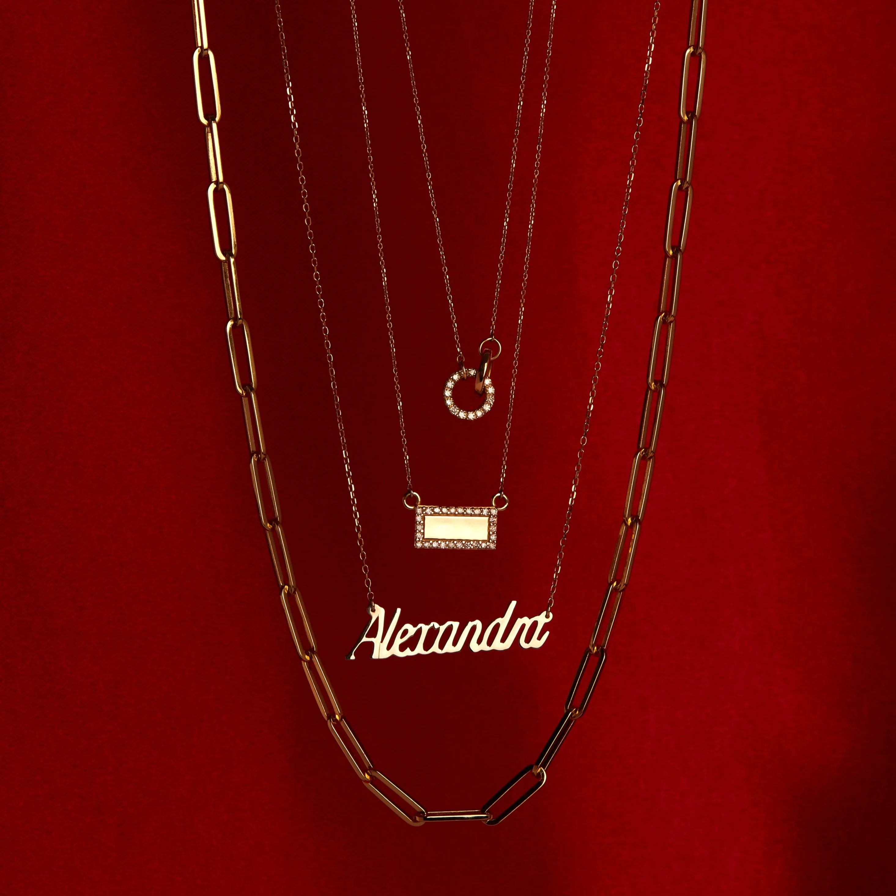 Custom Script Name Necklace sold by Aurate product image thumbnail 4