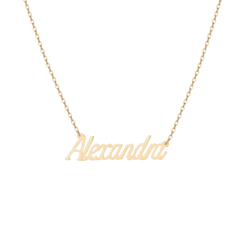 Custom Script Name Necklace sold by Aurate