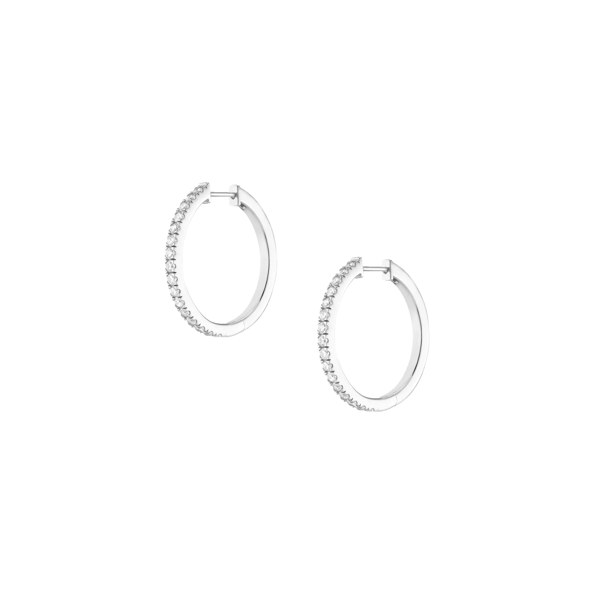Lab Grown Diamond Hoop Earrings sold by Aurate product image thumbnail 3