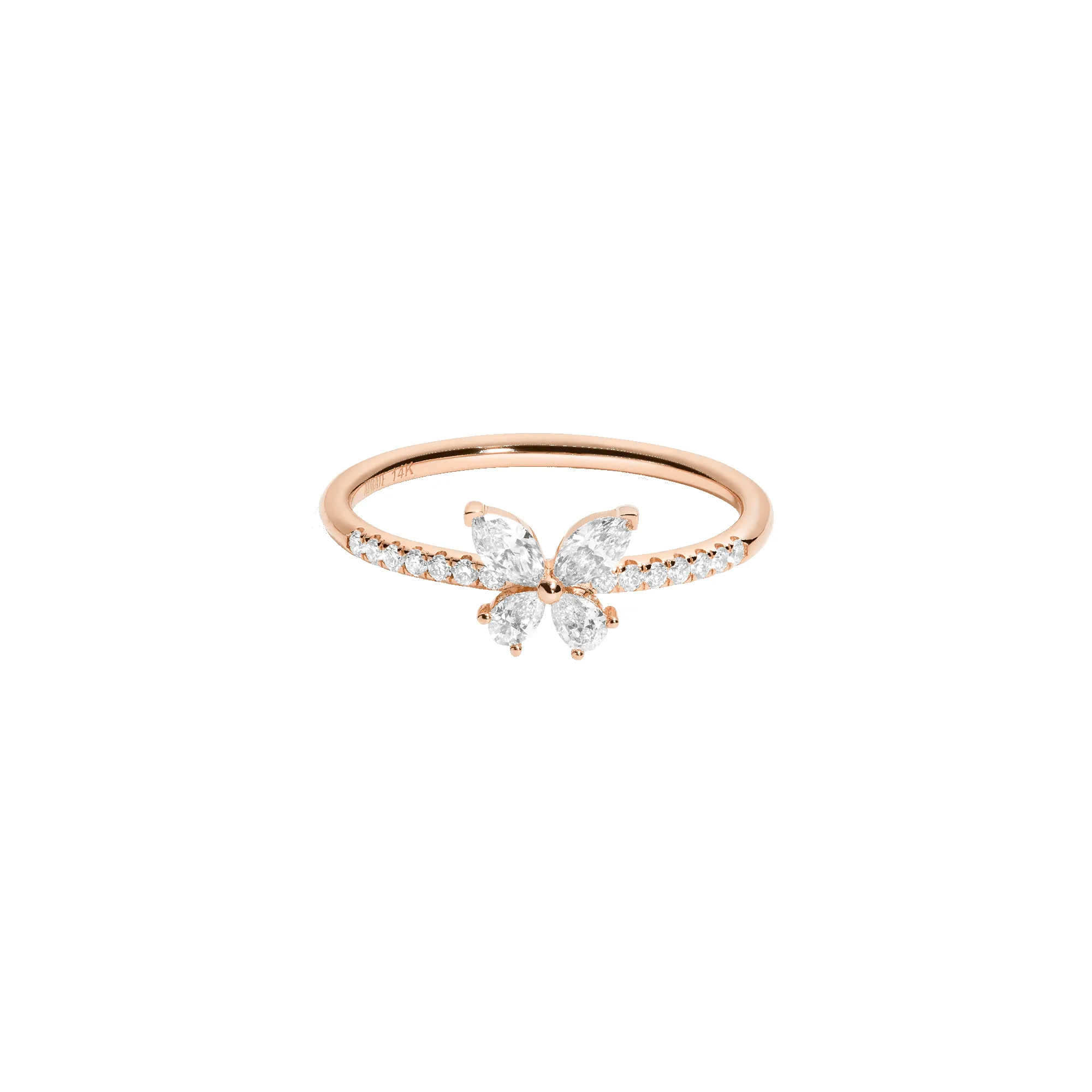 Lab Grown Diamond Butterfly Ring sold by Aurate product image thumbnail 5