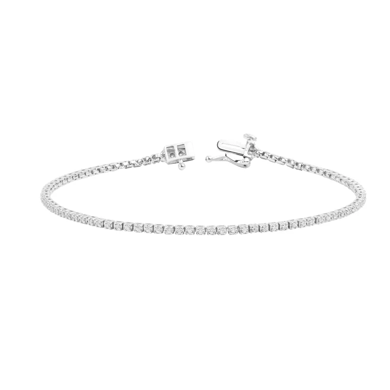 Classic Diamond Tennis Bracelet sold by Aurate