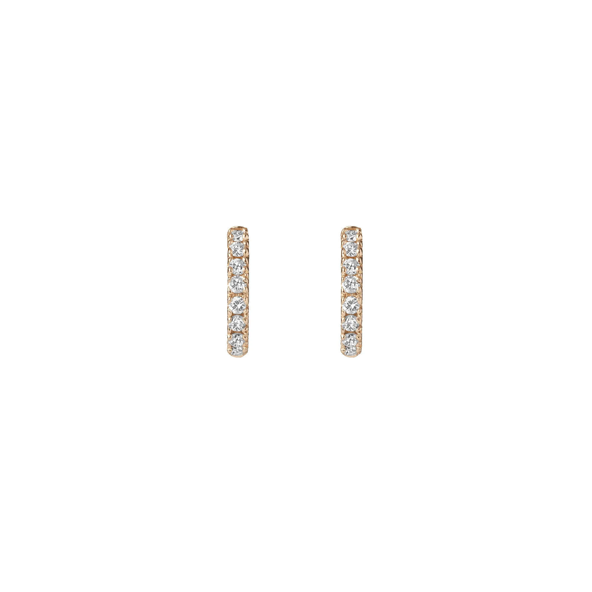 Diamond Huggie Earrings sold by Aurate product image thumbnail 4