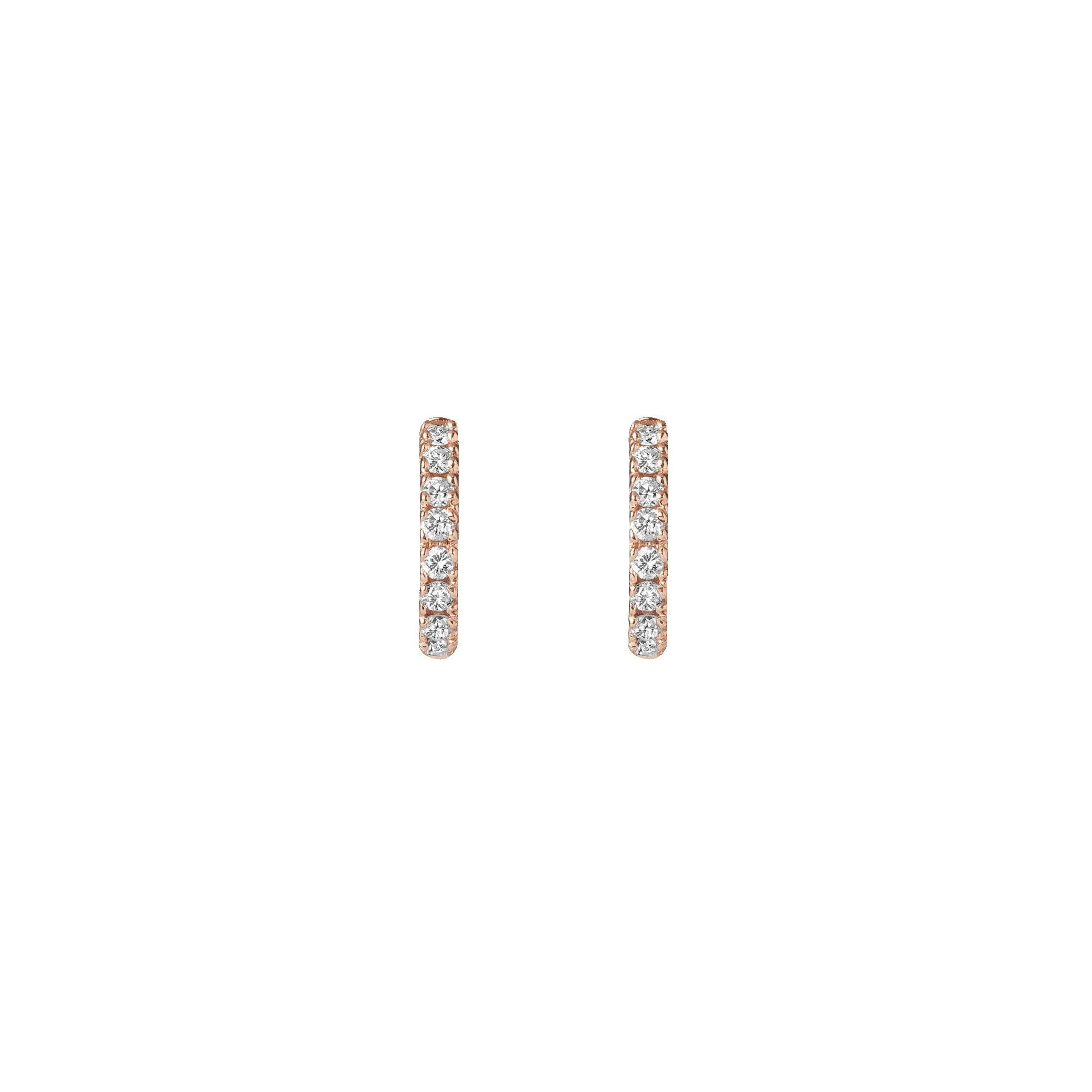 Diamond Huggie Earrings sold by Aurate product image thumbnail 5