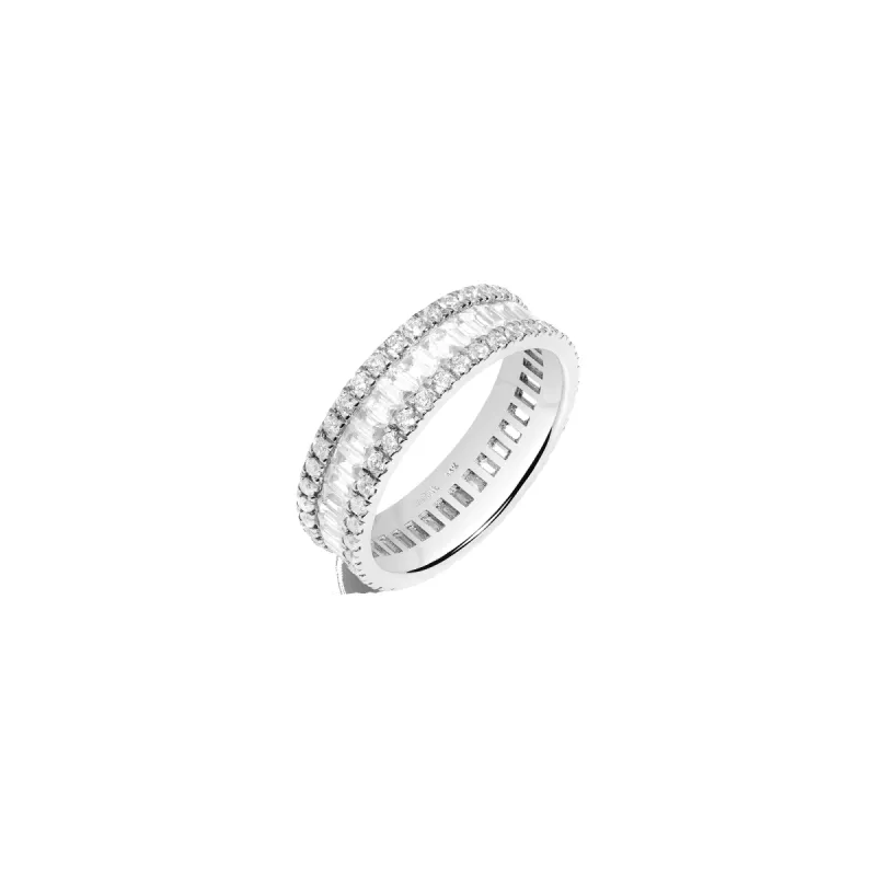 Multi-Cut Baguette Quadri Diamond Ring sold by Aurate