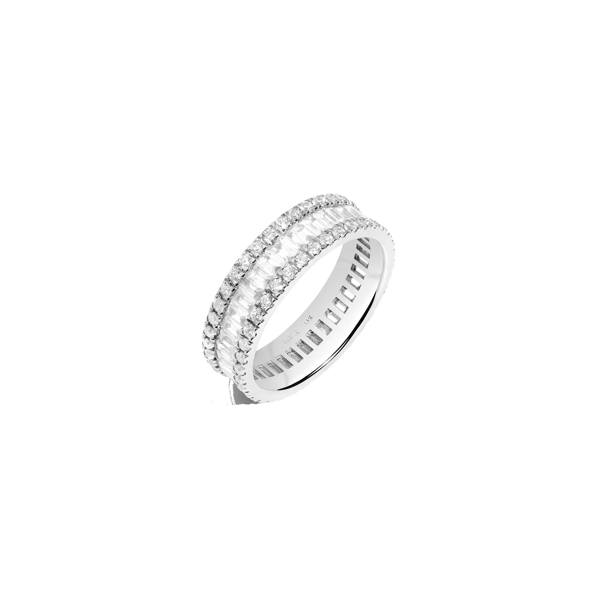 Multi-Cut Baguette Quadri Diamond Ring sold by Aurate