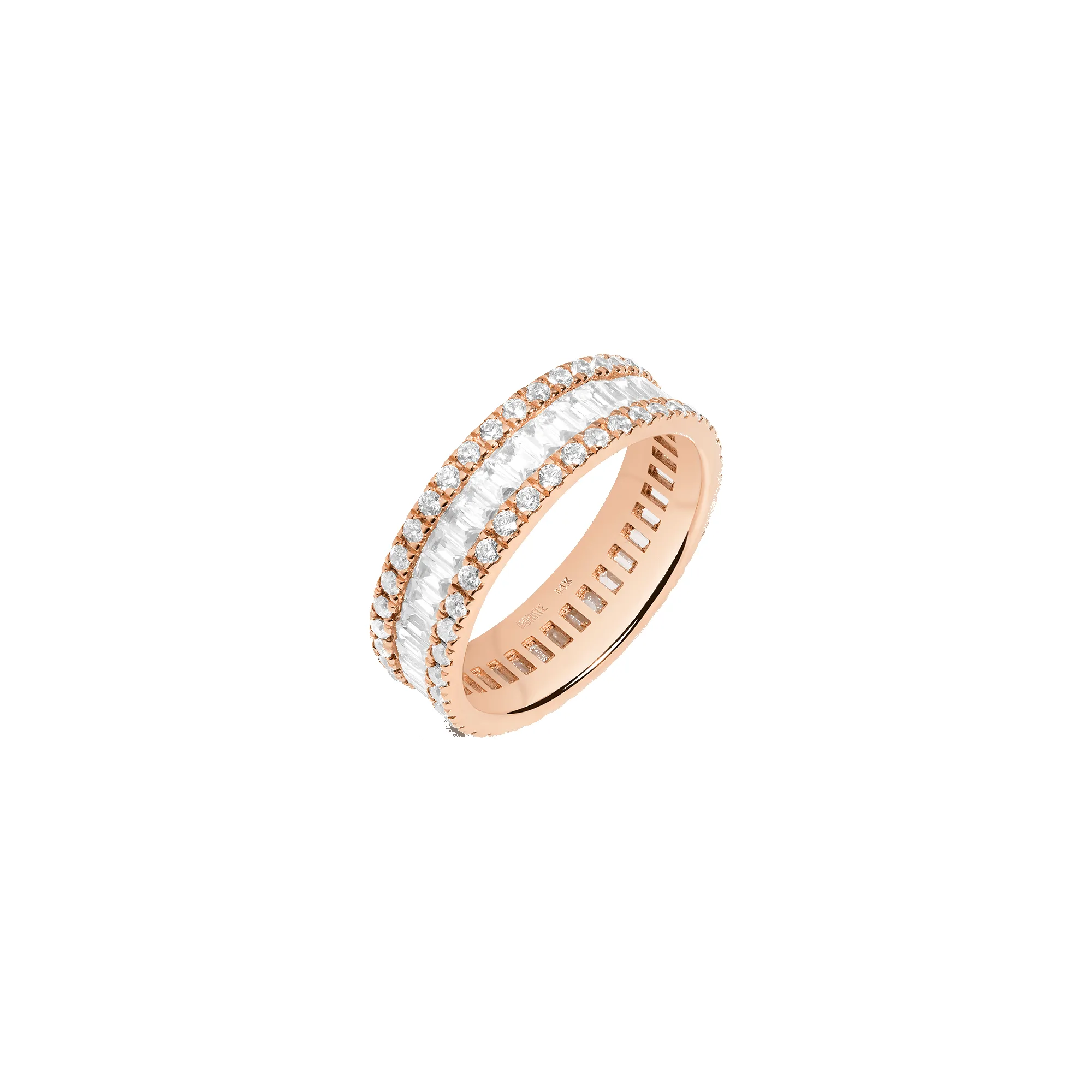 Multi-Cut Baguette Quadri Diamond Ring sold by Aurate product image thumbnail 3
