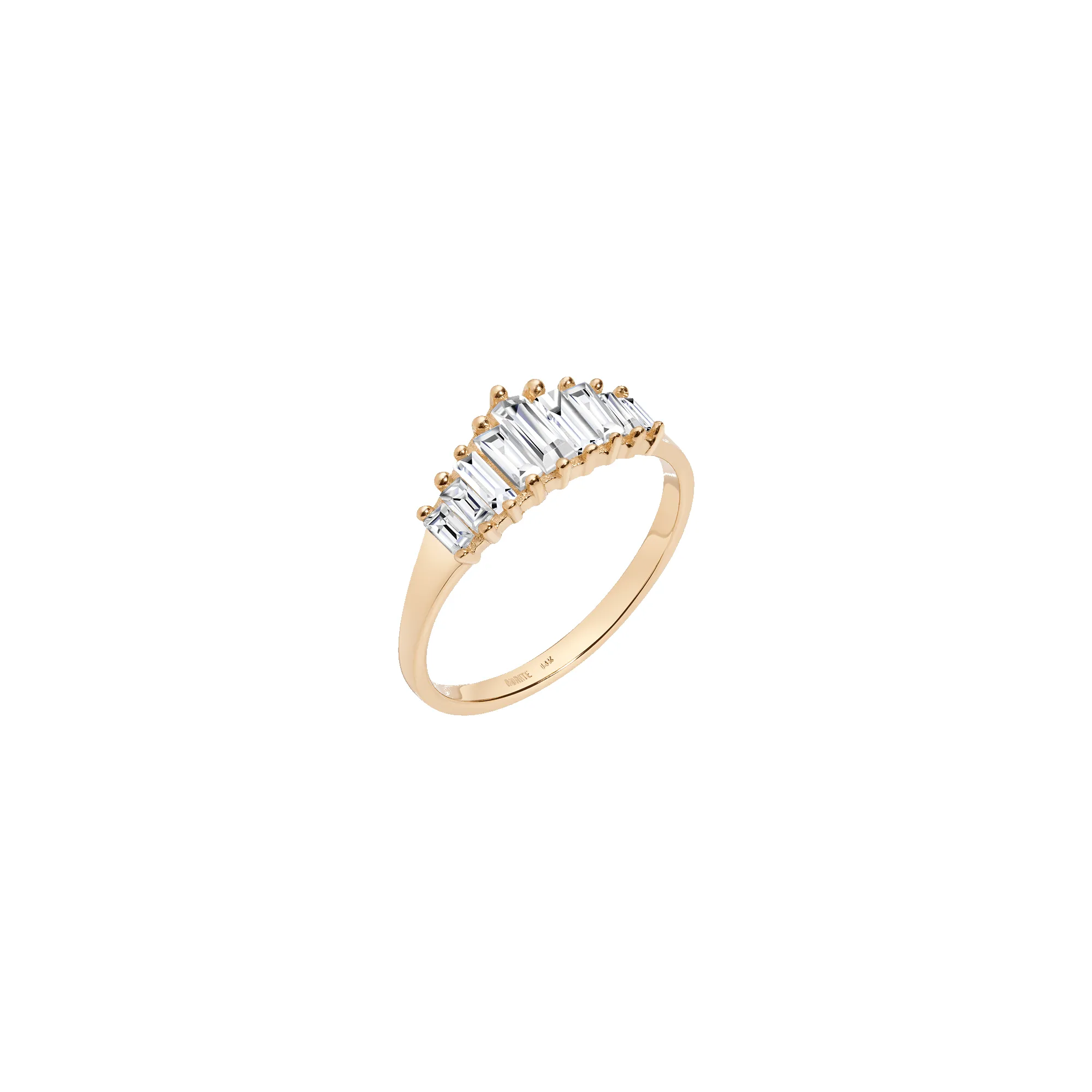 Brooklyn Baguette Diamond Ring sold by Aurate