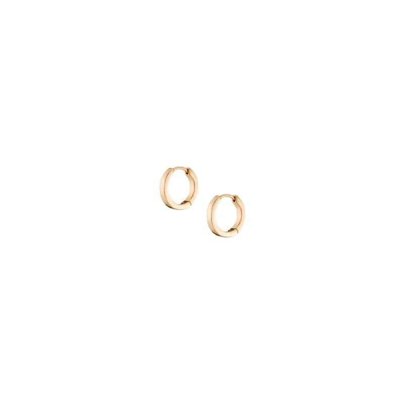 Gold Hinged Huggie Earrings sold by Aurate