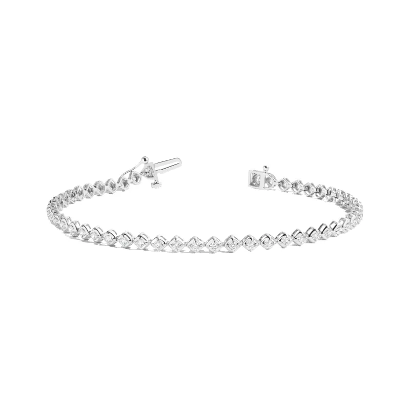 Petite Lab Grown Diamond Tennis Bracelet sold by Aurate