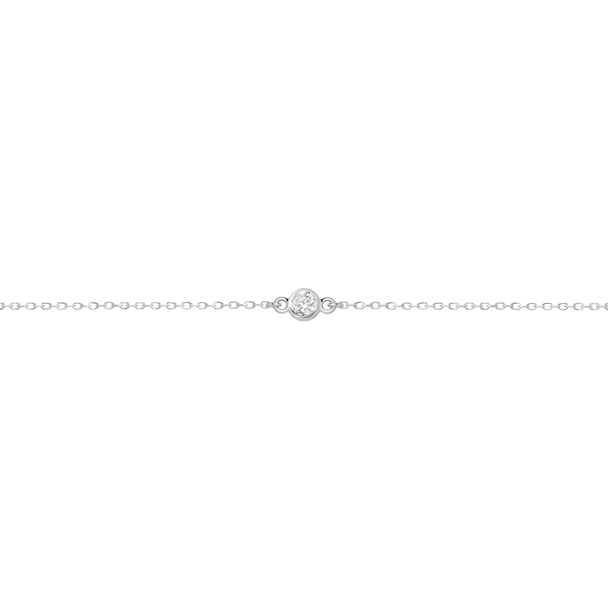 Medium Diamond Bezel Bracelet sold by Aurate product image thumbnail 3