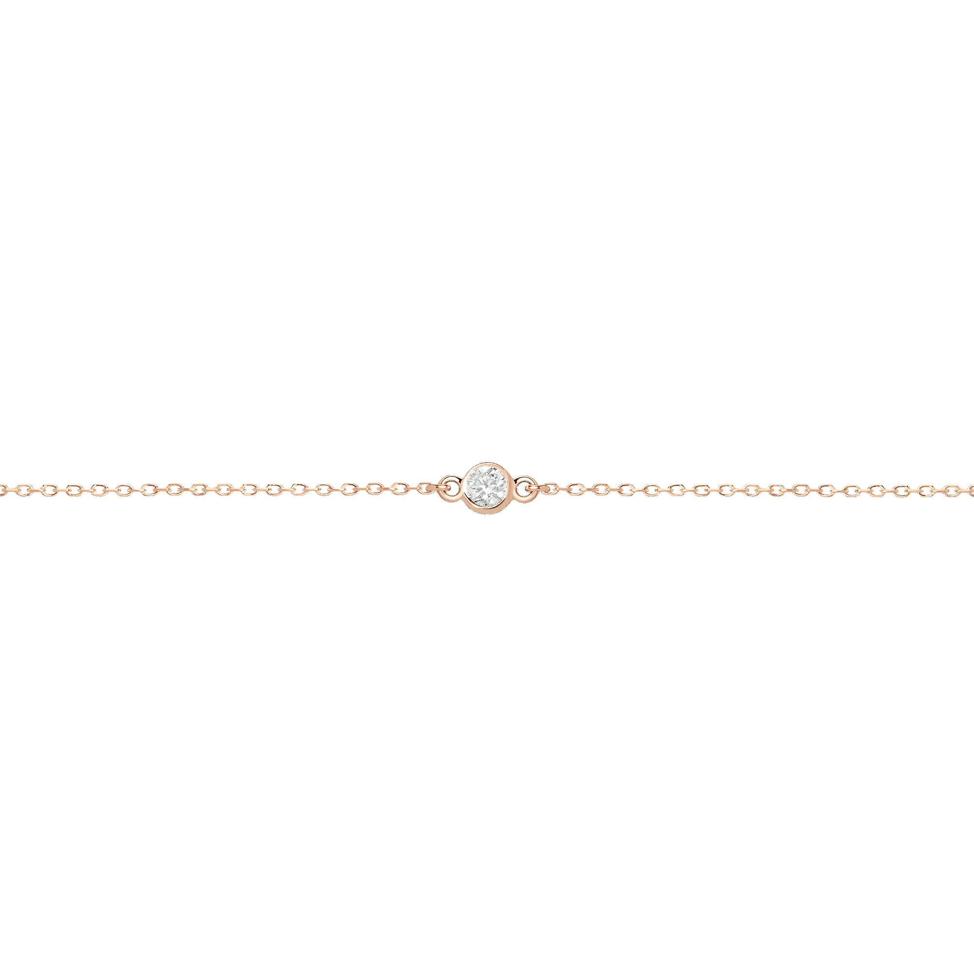 Medium Diamond Bezel Bracelet sold by Aurate product image thumbnail 2
