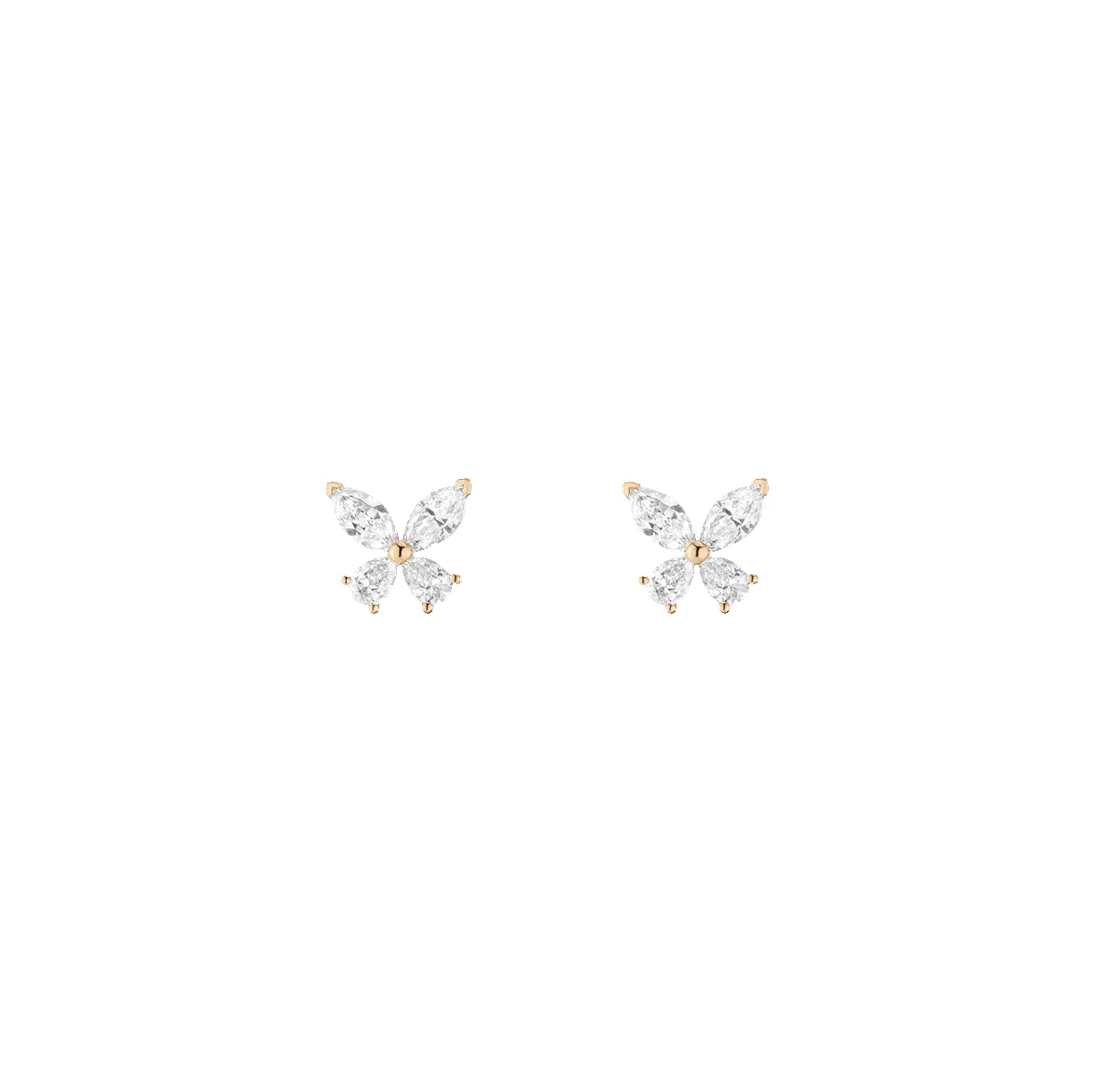Lab Grown Diamond Butterfly Earrings sold by Aurate