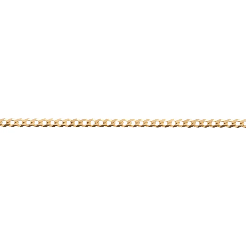 Large Gold Curb Chain Anklet sold by Aurate