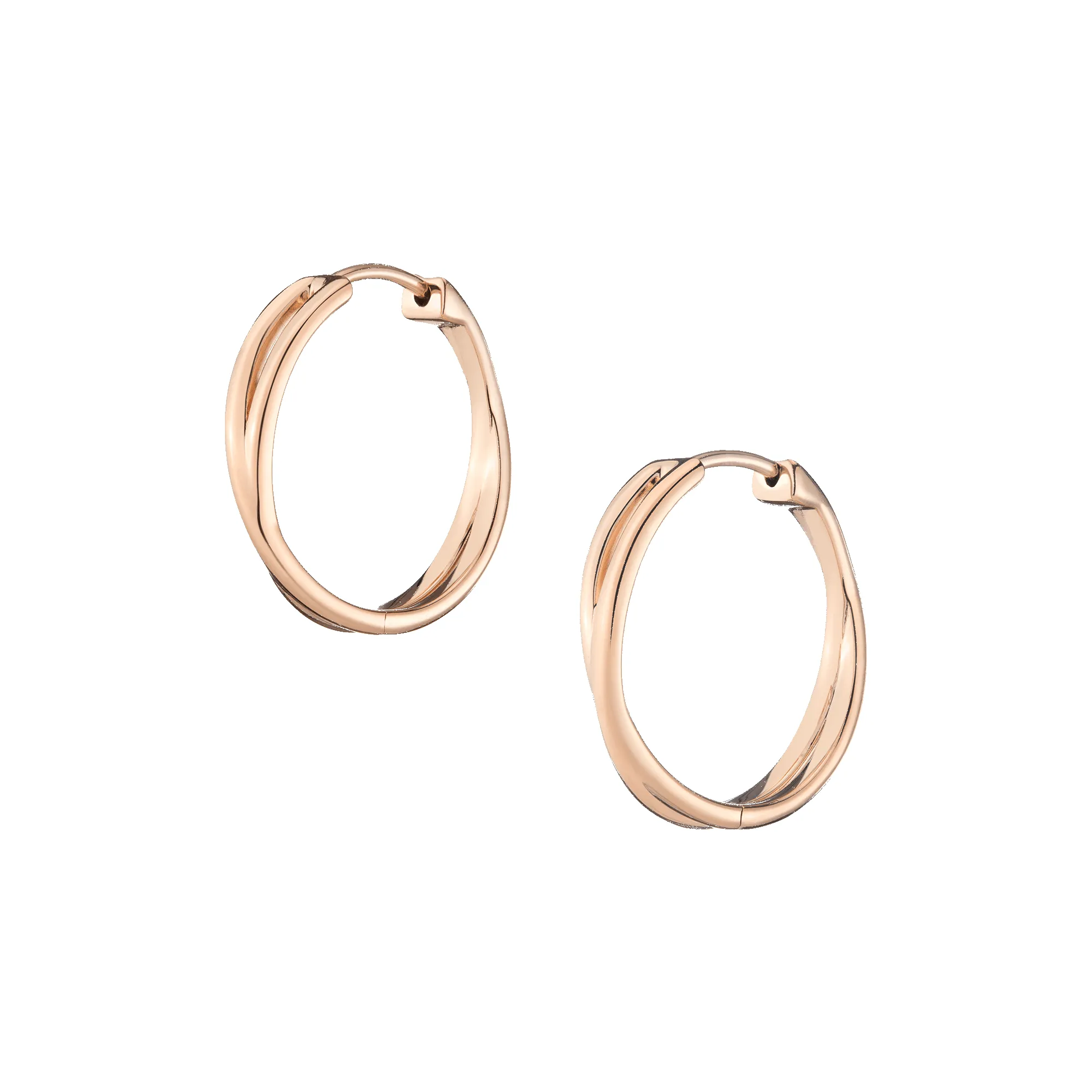Crossover Hoop Earrings sold by Aurate product image thumbnail 2