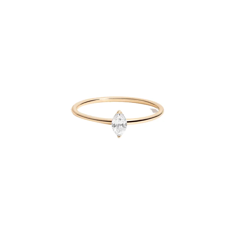 Marquise Lab Grown Diamond Ring sold by Aurate