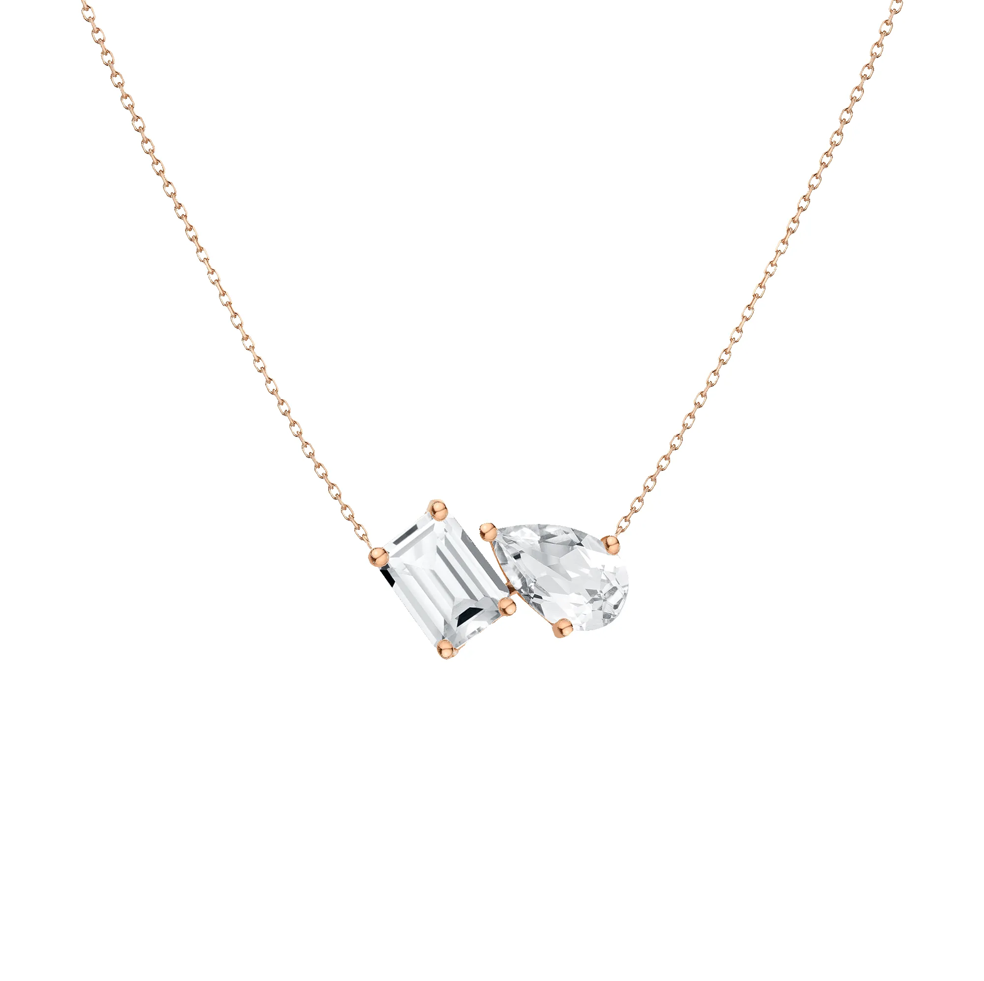 Toi et Moi Gemstone Heirloom Necklace sold by Aurate product image thumbnail 2