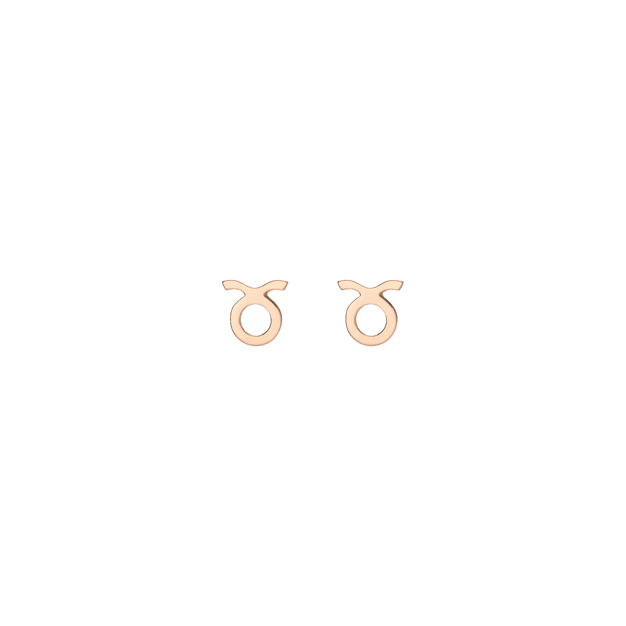 Zodiac Stud Earrings 14K Solid Gold sold by Aurate product image thumbnail 5