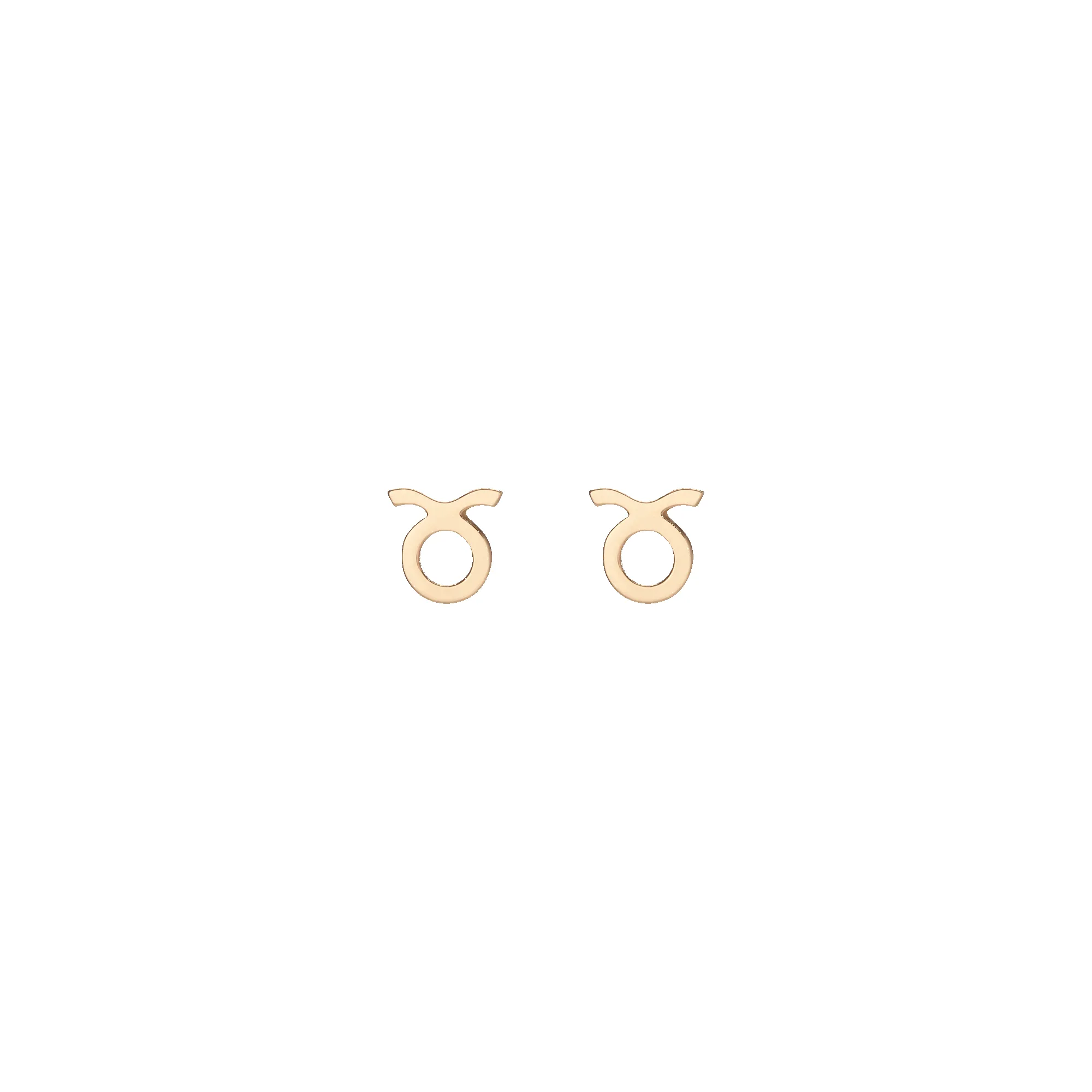 Zodiac Stud Earrings 14K Solid Gold sold by Aurate product image thumbnail 4