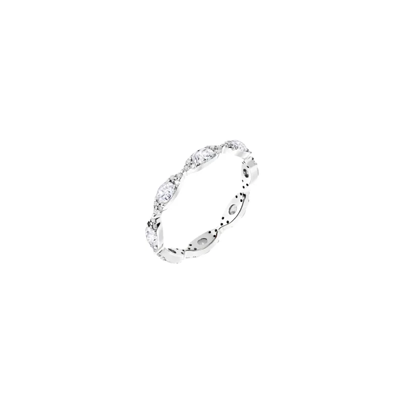 Oval Diamond Gold Band sold by Aurate