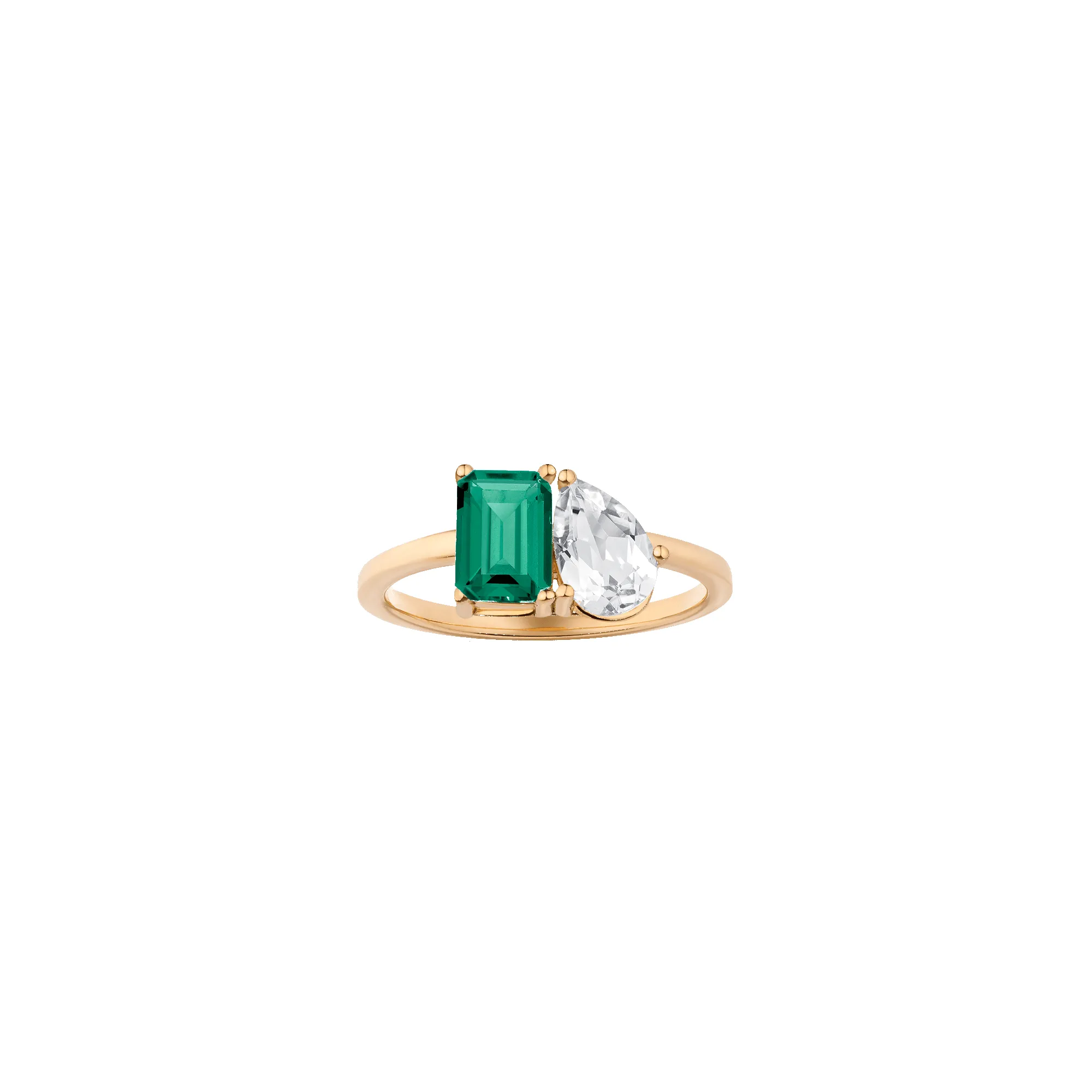 Toi et Moi Gemstone Classic Ring sold by Aurate