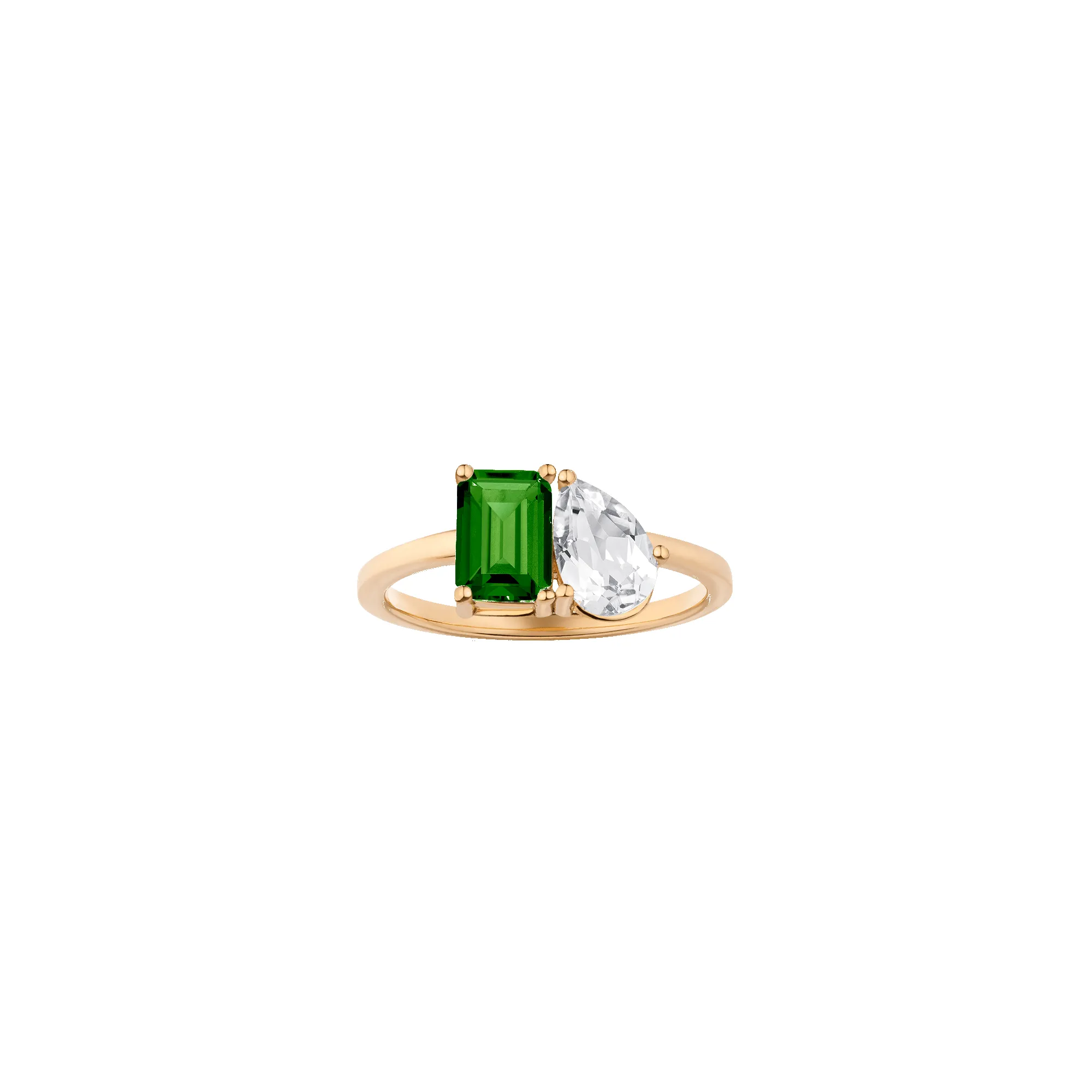 Toi et Moi Gemstone Classic Ring sold by Aurate product image thumbnail 5