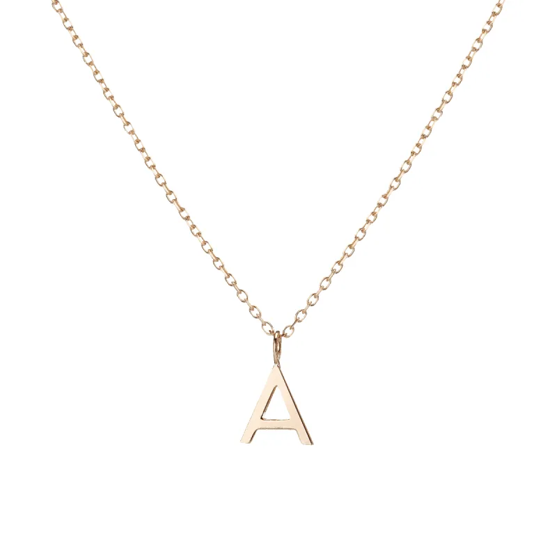 Classic Gold Letter Necklace sold by Aurate